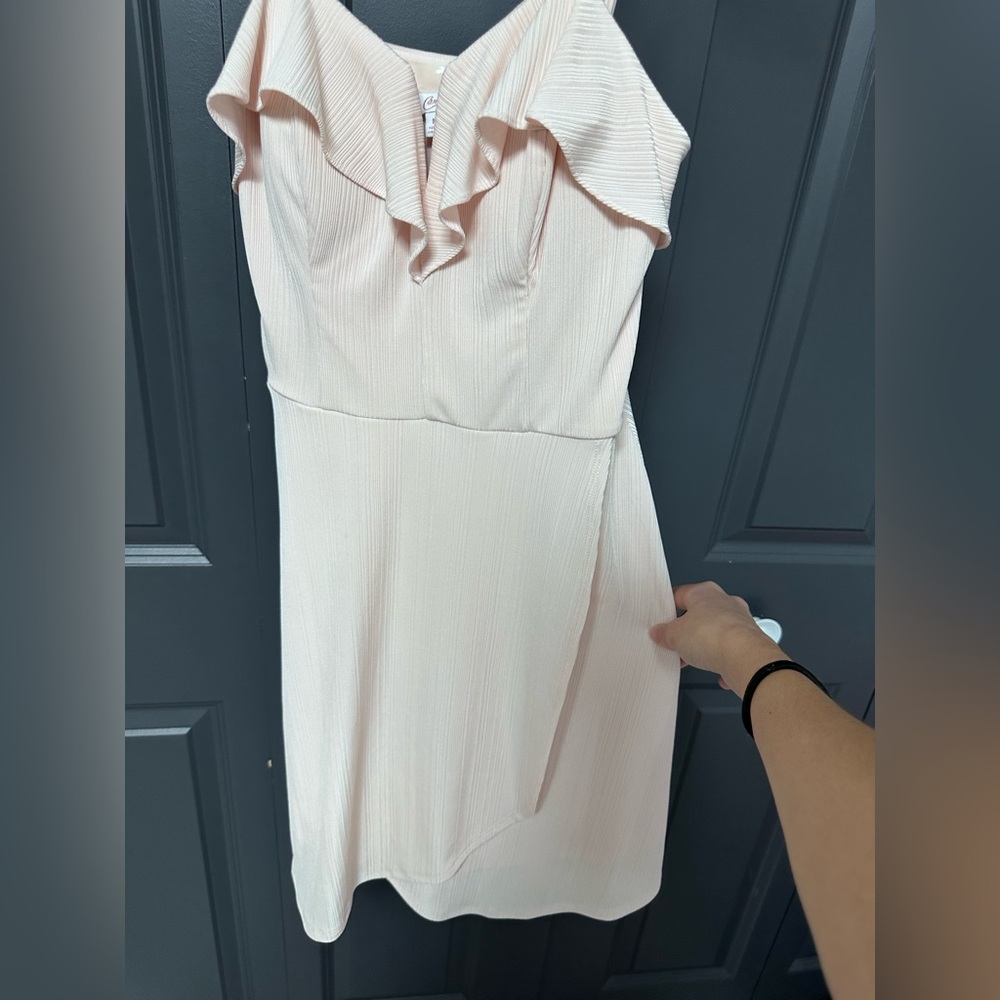 Candies pastel pink flowy, mini dress